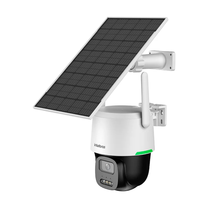 Câmera mini Speed Dome com Painel Solar Intelbras VIP 7200 MINI SD 4G SOLAR FT
