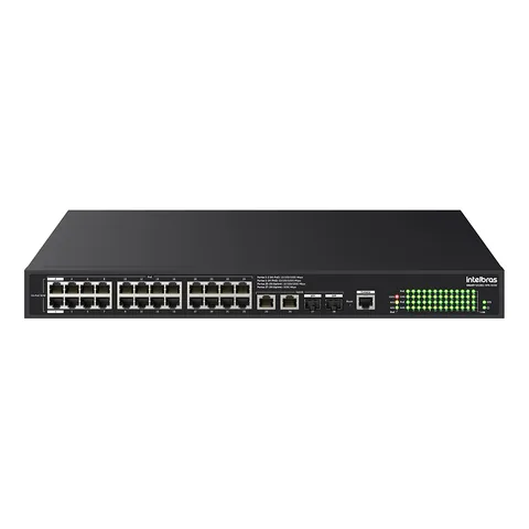 Switch smart Hi-PoE Intelbras SMART S2128G-HPA 360W