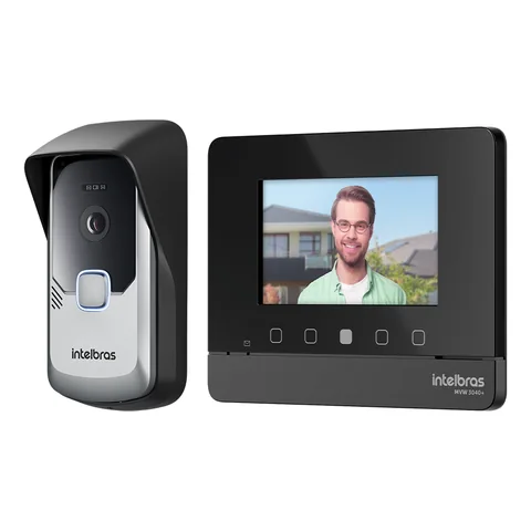 Kit videoporteiro Wi-Fi Intelbras MVW 3040+