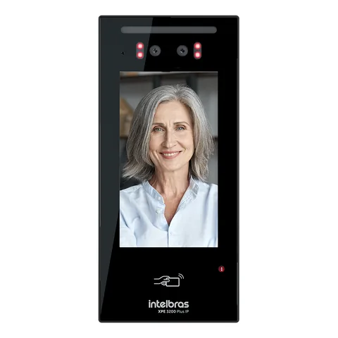 Videoporteiro IP com reconhecimento facial Intelbras XPE 3200 PLUS IP