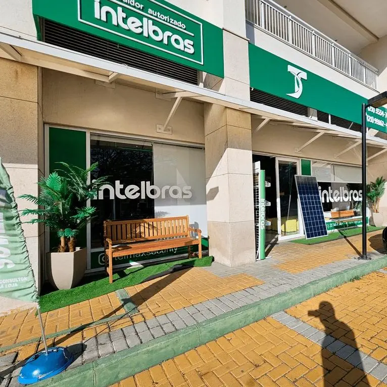 Fachada da loja Telmax Barra da Tijuca, distribuidor autorizado Intelbras