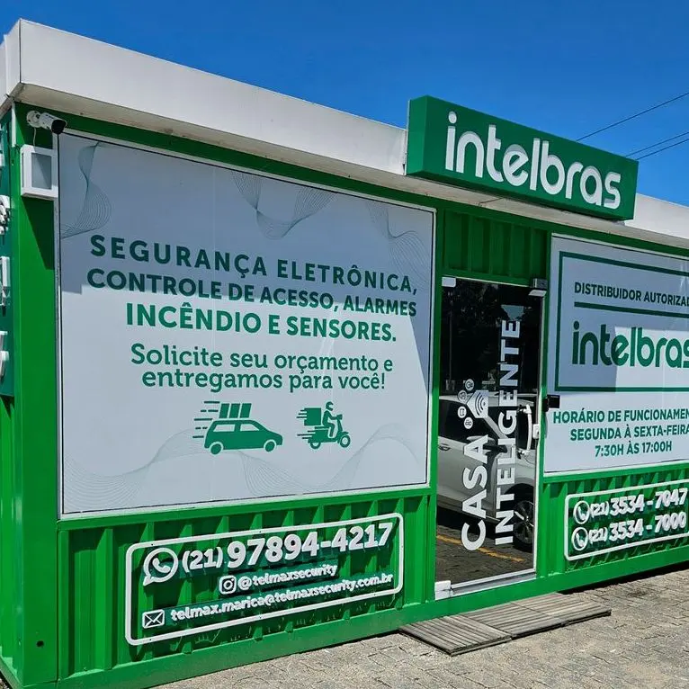Fachada da loja Telmax Maricá, distribuidor autorizado Intelbras