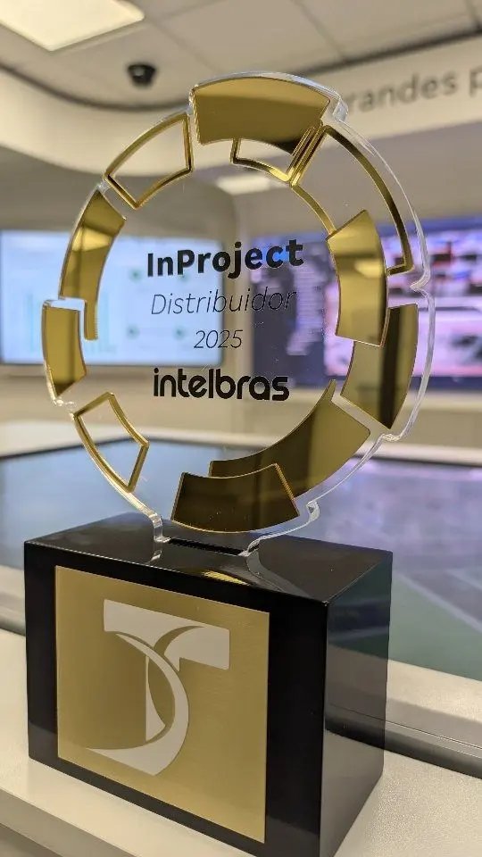 Troféu InProject Distribuidor 2025 da Intelbras